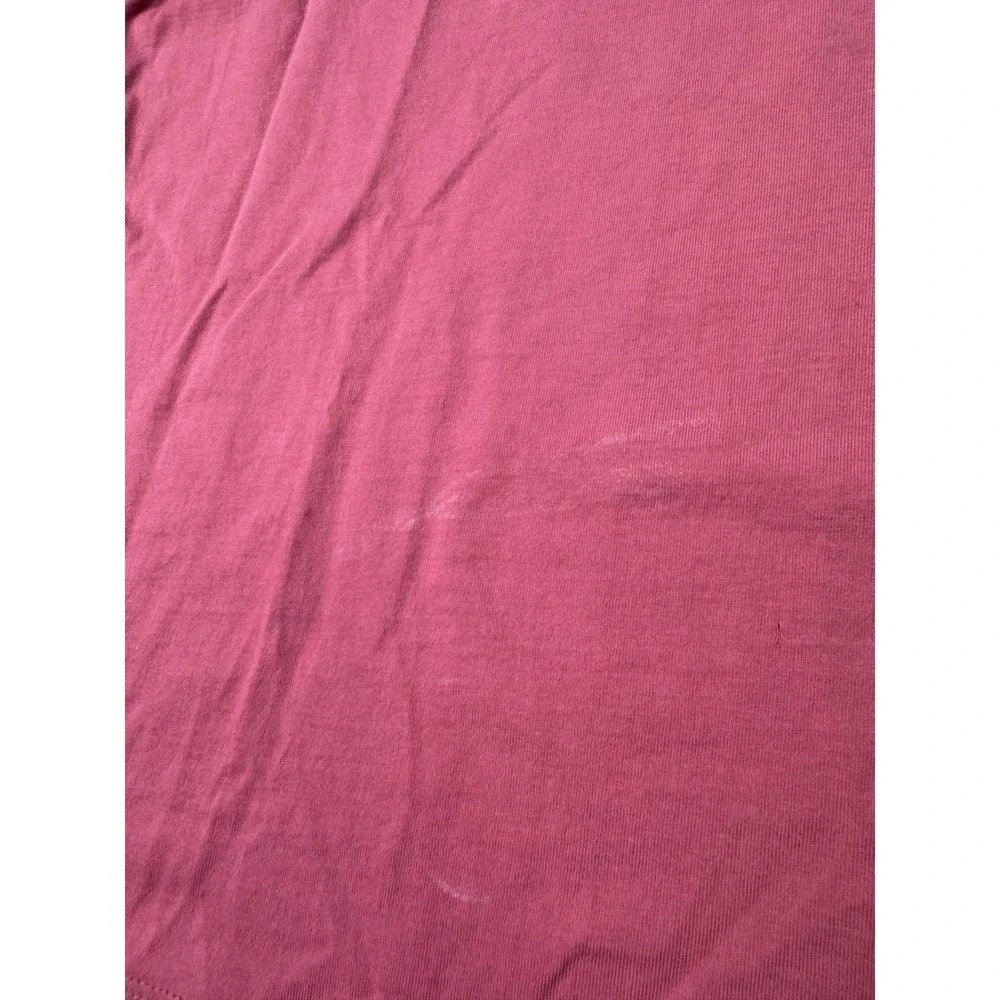 J Crew Heritage Tee Shirt Men's Large Relaxed Fit Pink Long Sleeve Casual Modern